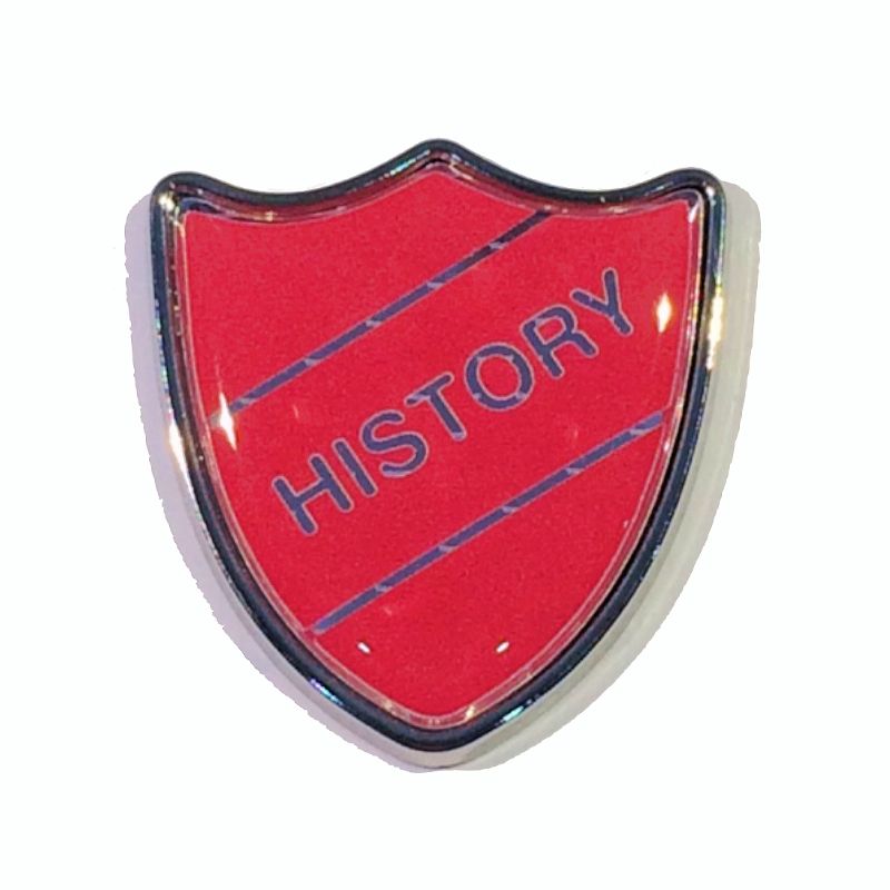 HISTORY shield badge